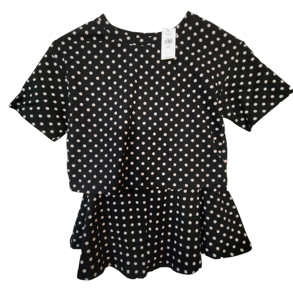 GAP Other - Gap kids shirt and skirt outfit black with polka dot design kids size small 6-7
